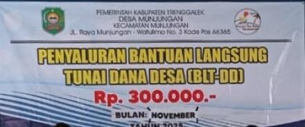 PENYALURAN BLT DD BULAN NOVEMBER TAHUN 2025